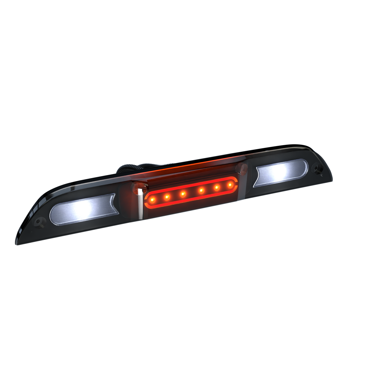 Ford Maverick 21-26 Ultra High Power Red LED 3rd Brake Light Kit w/ CREE XML White LED Cargo Lights (ATTN: DOES NOT FIT Models with Cargo Bed Camera in OEM 3rd Brake Light) - Smoked Lens