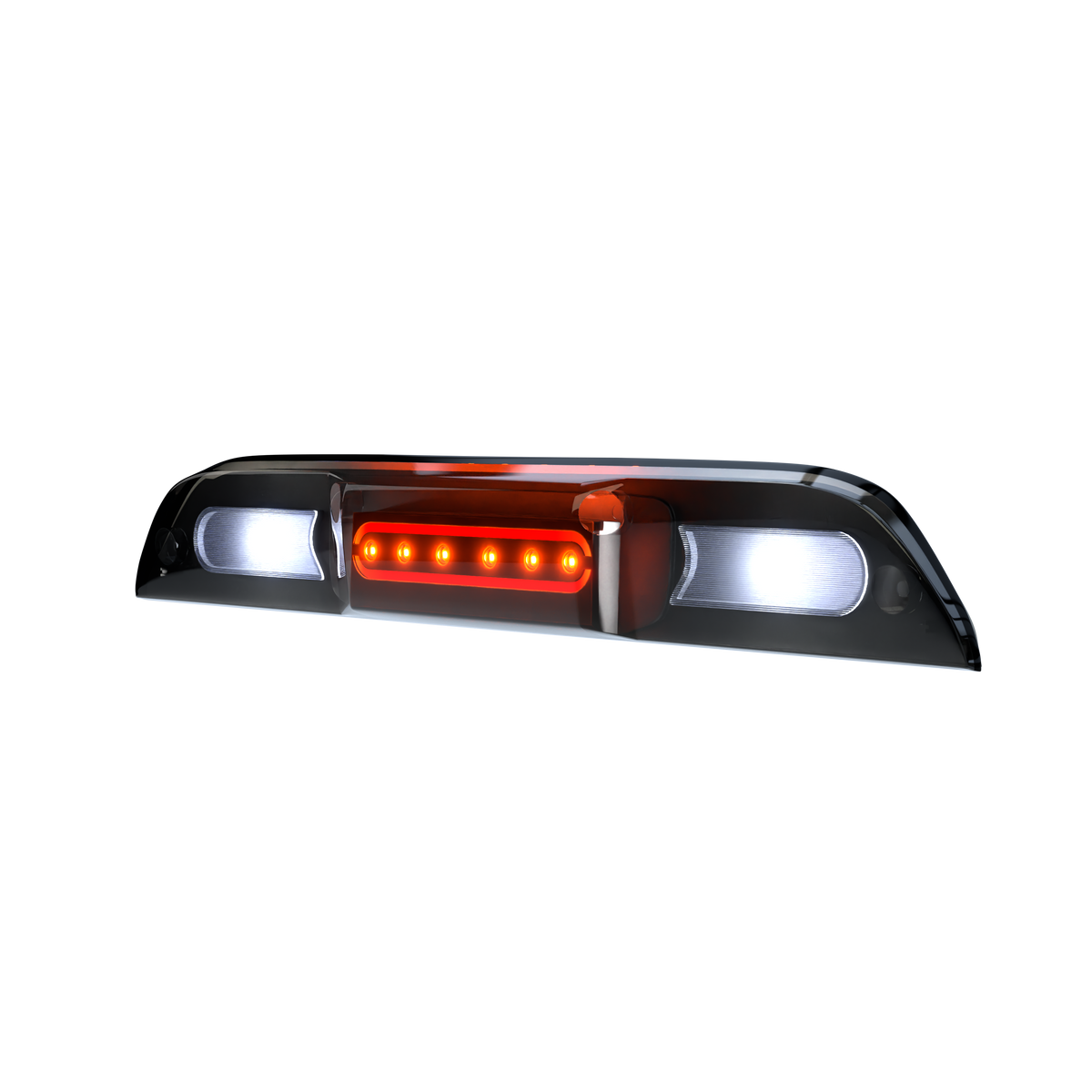 Ford Ranger 19-26 Ultra High Power Red LED 3rd Brake Light Kit w/ CREE XML White LED Cargo Lights (ATTN: DOES NOT FIT Models with Cargo Bed Camera in OEM 3rd Brake Light) - Smoked Lens