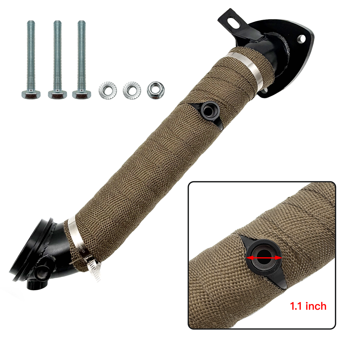 TruckTok 2015-2016 6.6L LML Duramax Diese 3 inch Downpipe Exhaust TruckTok