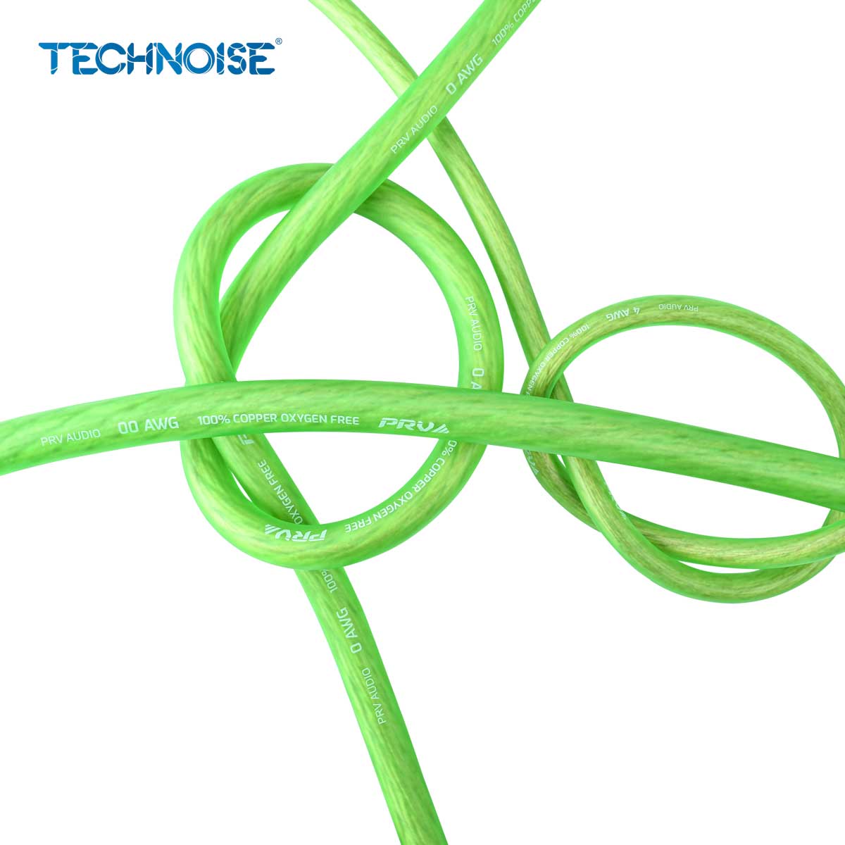 PRV AUDIO WIRE 50FT ROLL NEON GREEN