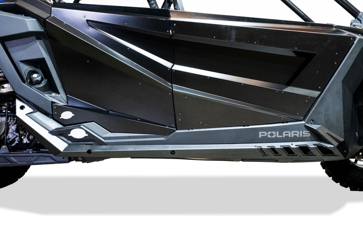 2020-2026 Polaris RZR Pro XP/ Pro R/ Turbo R (4 Seat) Volt Series Rock Guards www.elektricoffroad.com