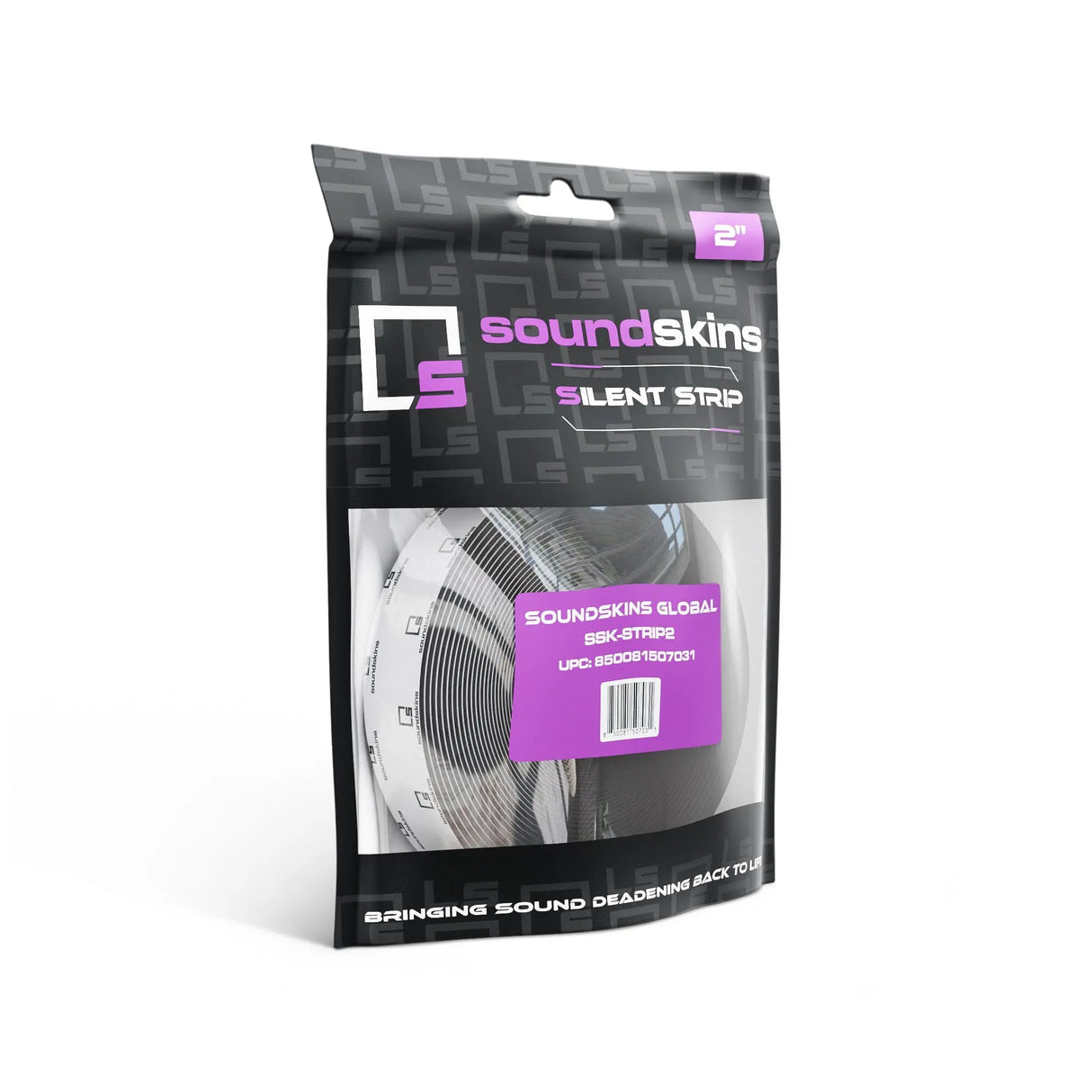SoundSkins | Silent Strip 2" Sound Deadening Closed Cell Acoustic Foam Tape | SSK-STRIP2 | Rubber Closed Cell Foam, 1 Roll (2" Wide) SoundSkins Global