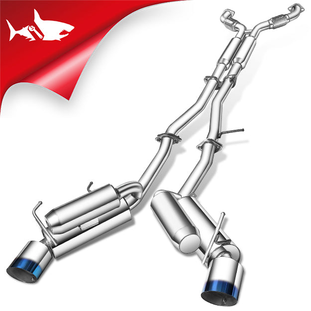 2003-2009 Nissan 350Z 3.5L Cat Back Exhaust w/ 4.5 Inches Dual Burnt Tips