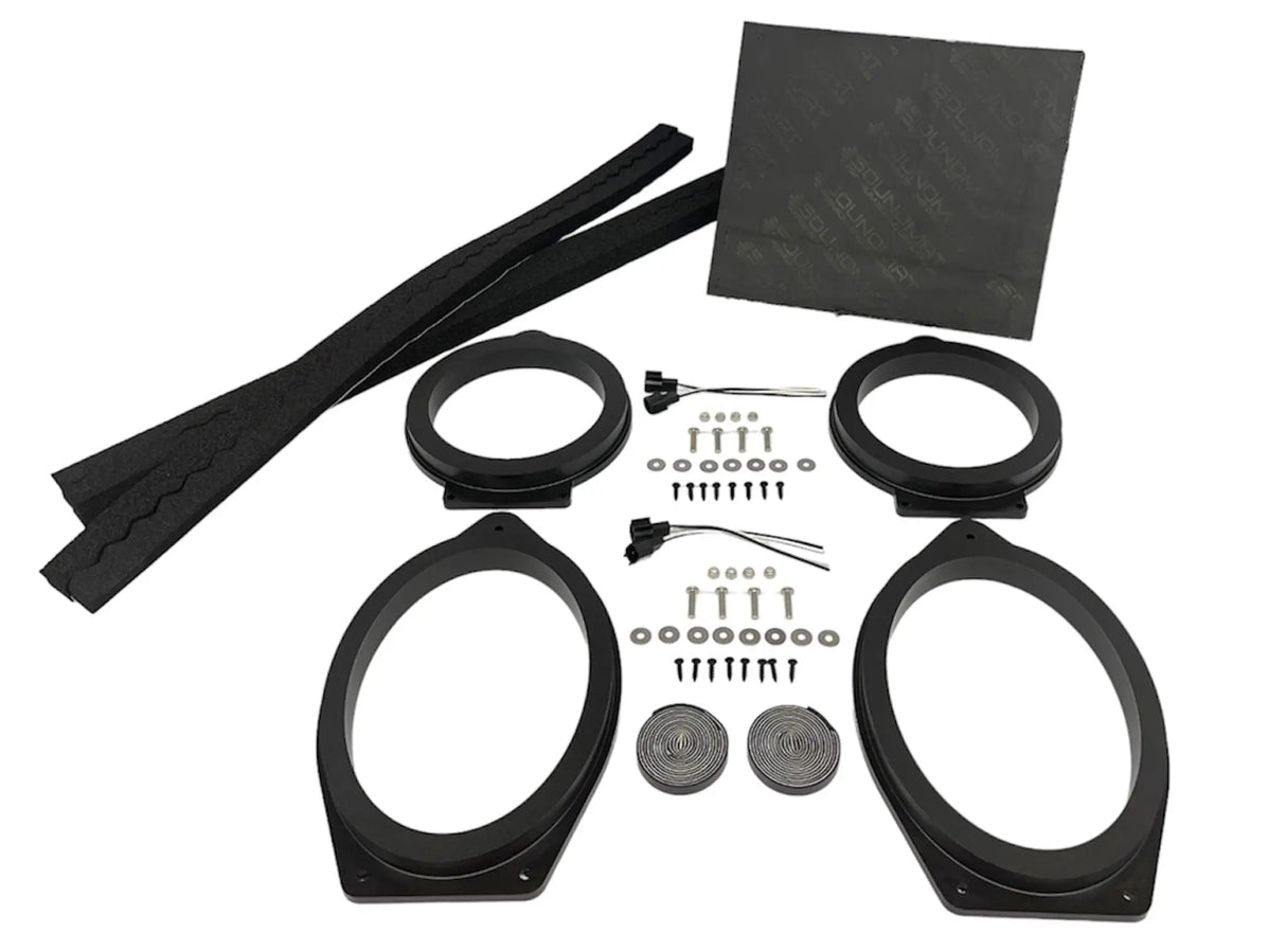 2019-2026 Silverado & Sierra Speaker Adapters | 1-inch CNC-Machined HDPE Ten87 Design