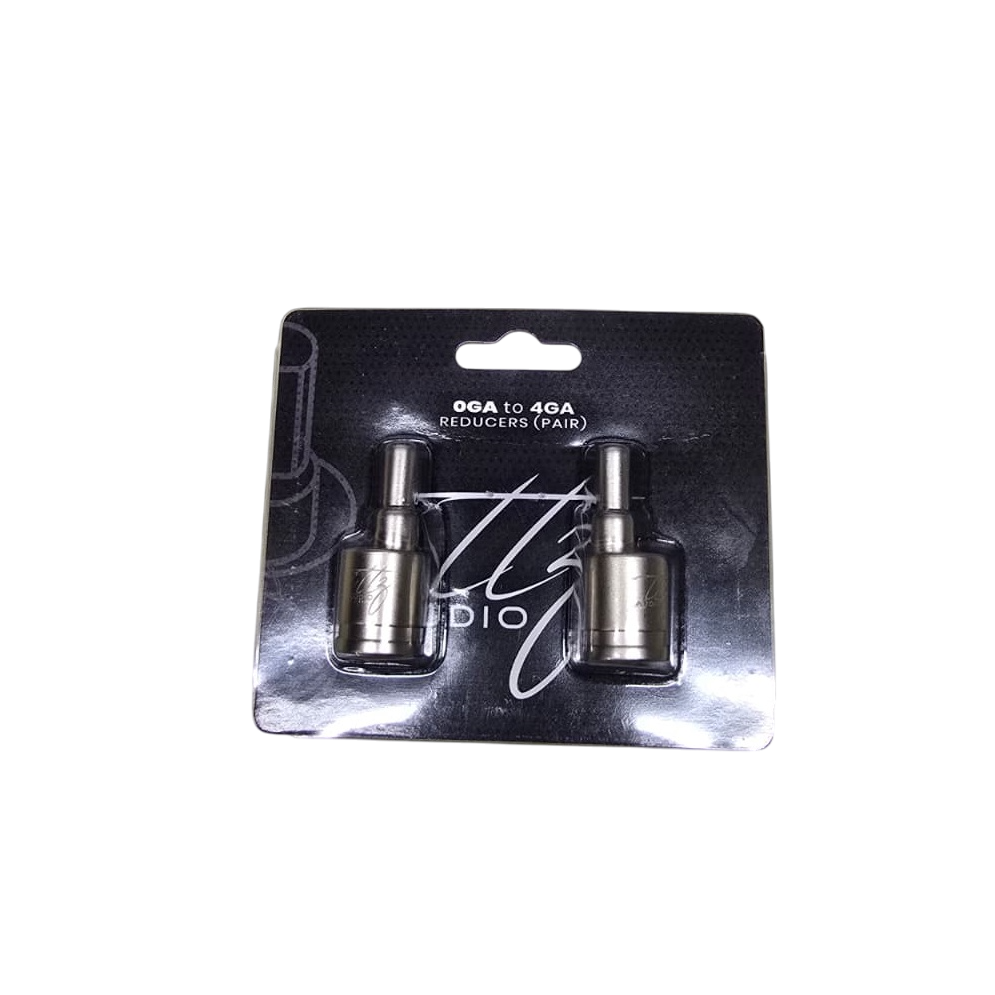 Amp Input Reducer 0 Gauge to 4 Gauge Wire Reducers (Pair)