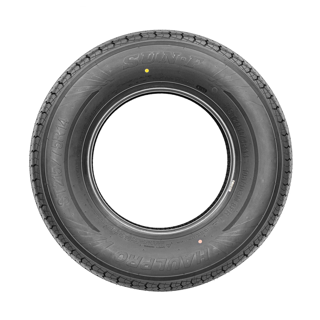 SunF Trailer Tire 8 PR Tubeless Haulpro (set of 2) SUNF