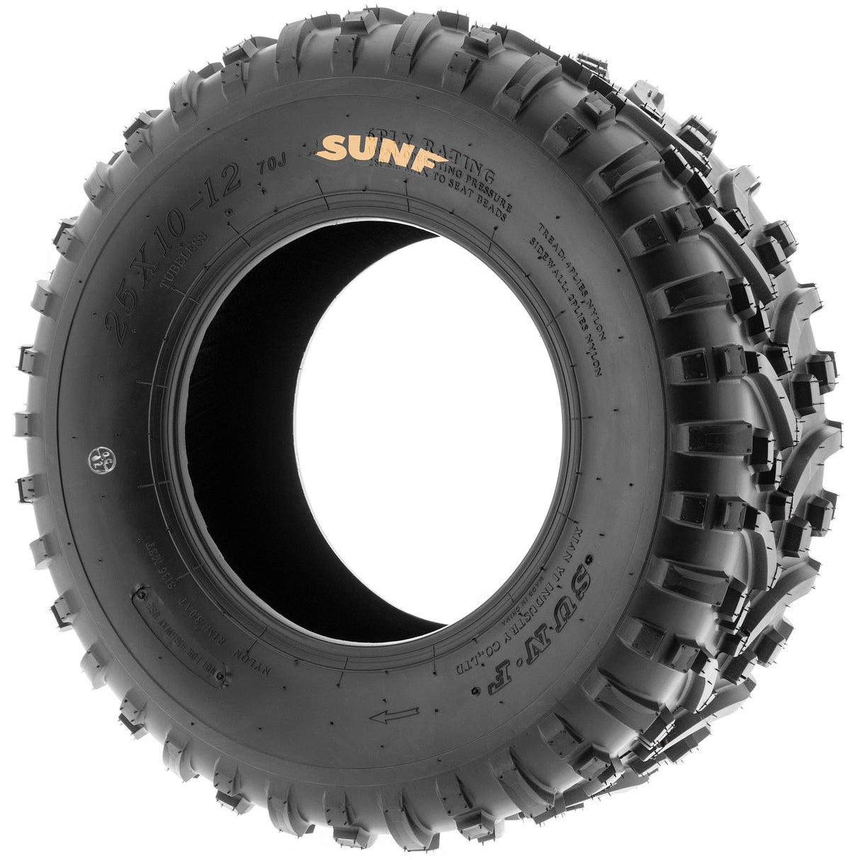SunF ATV TIRE/UTV TIRE All Terrain 6 PR Tubeless A032 (set of 2) SUNF