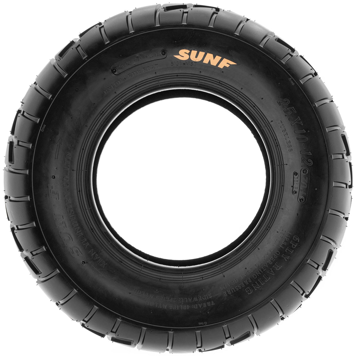 SunF ATV TIRE/UTV TIRE SPORT DIRT FLAT TRACK 6 PR Tubeless A021 SUNF