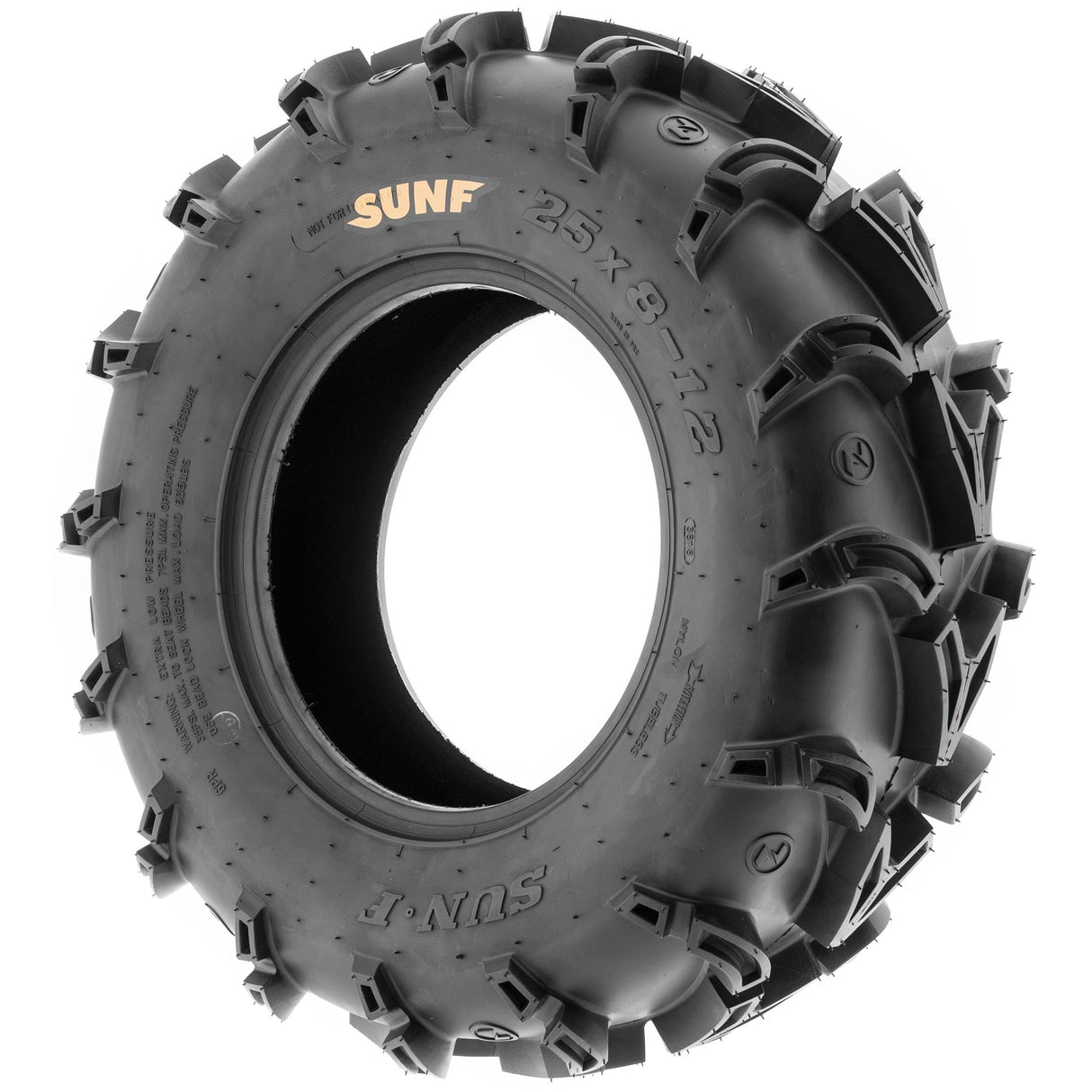 SunF ATV TIRE/UTV TIRE All Terrain Mud Tire 6 PR Tubeless A050 GODZILLA SUNF