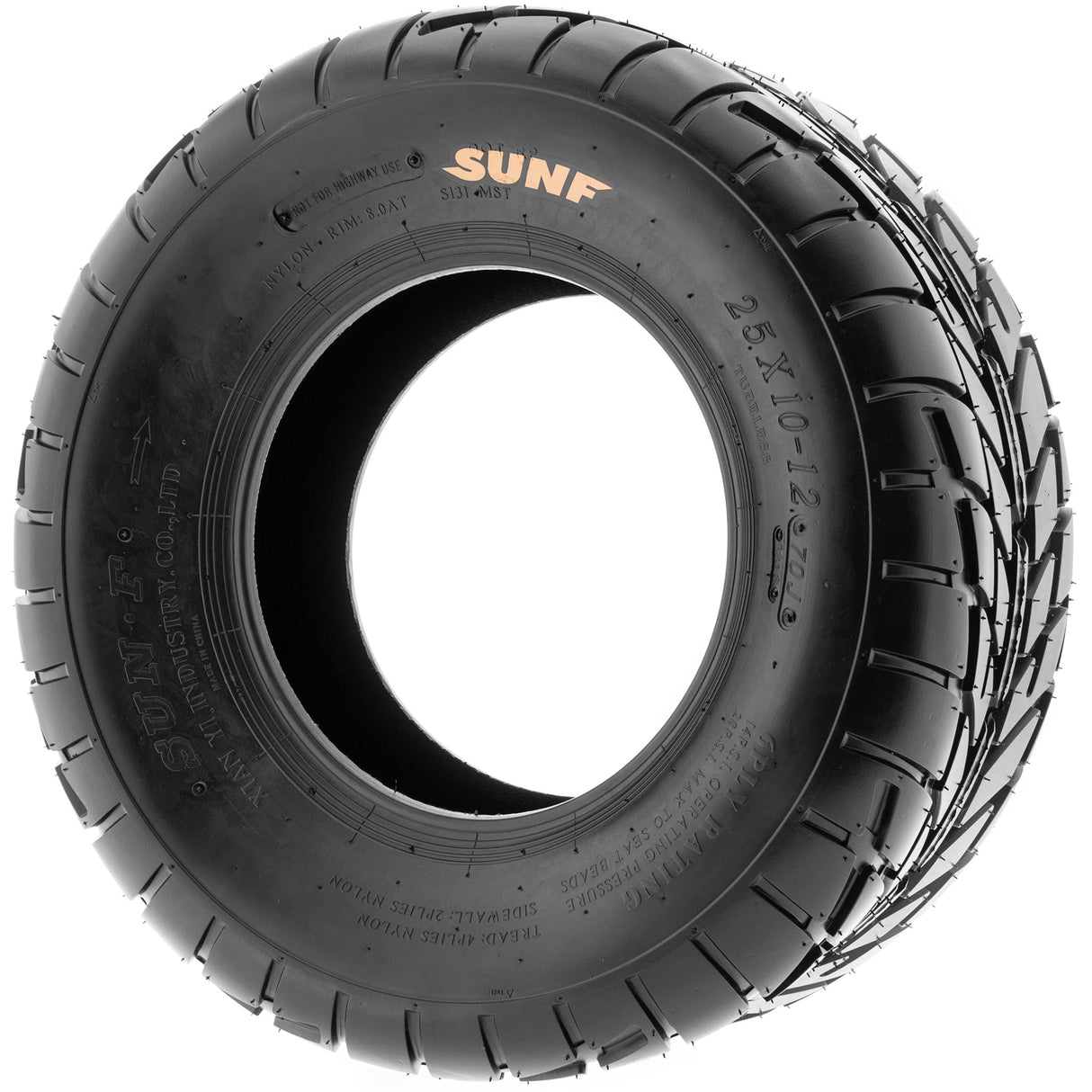 SunF ATV TIRE/UTV TIRE SPORT DIRT FLAT TRACK 6 PR Tubeless A021 SUNF