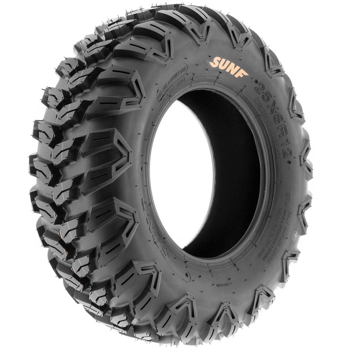 SunF ATV TIRE/UTV TIRE All Terrain 6 PR Tubeless A043 (set of 2) SUNF