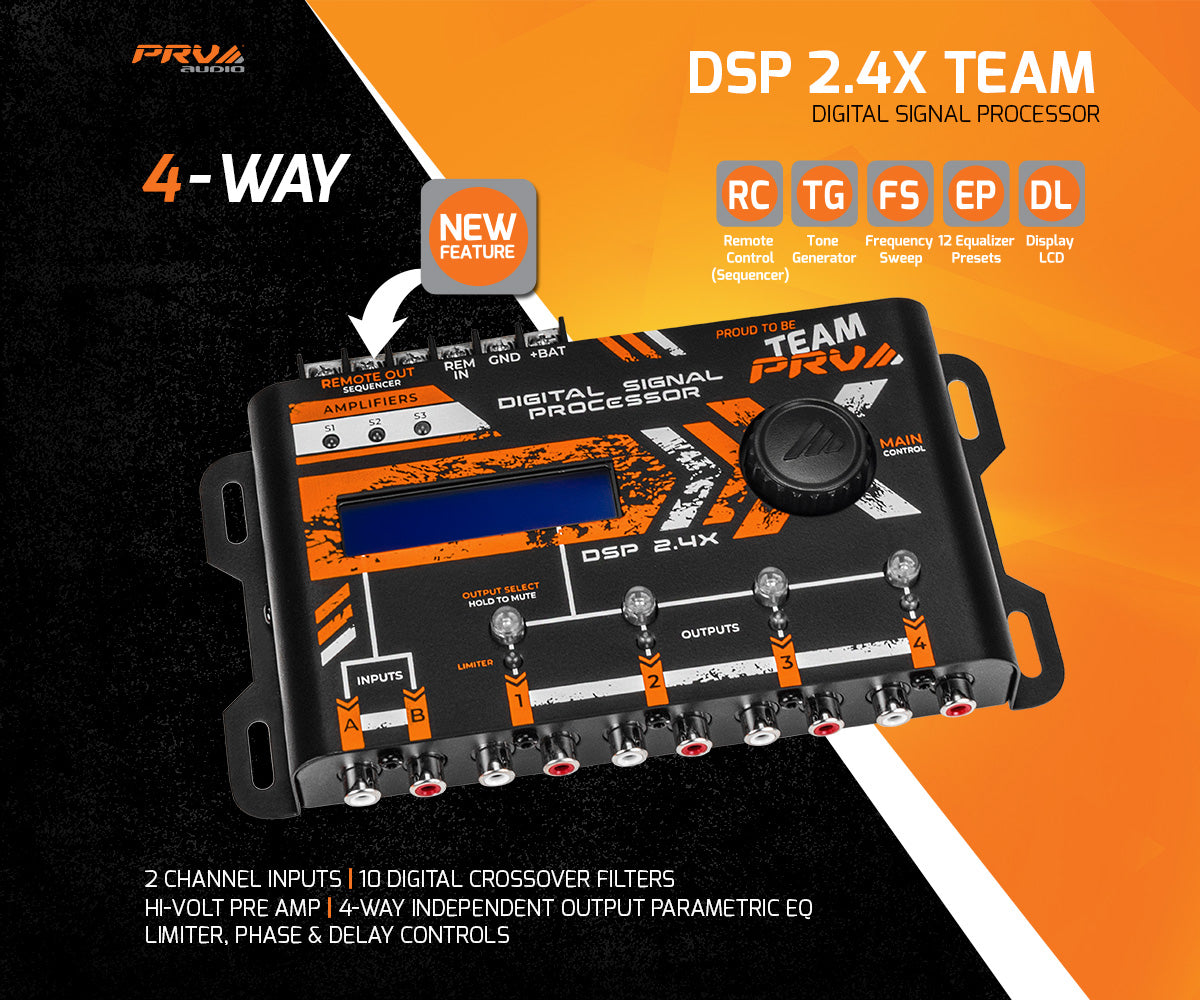 PRV Audio DSP 2.4X TEAM 4-Channel Digital Signal Processor