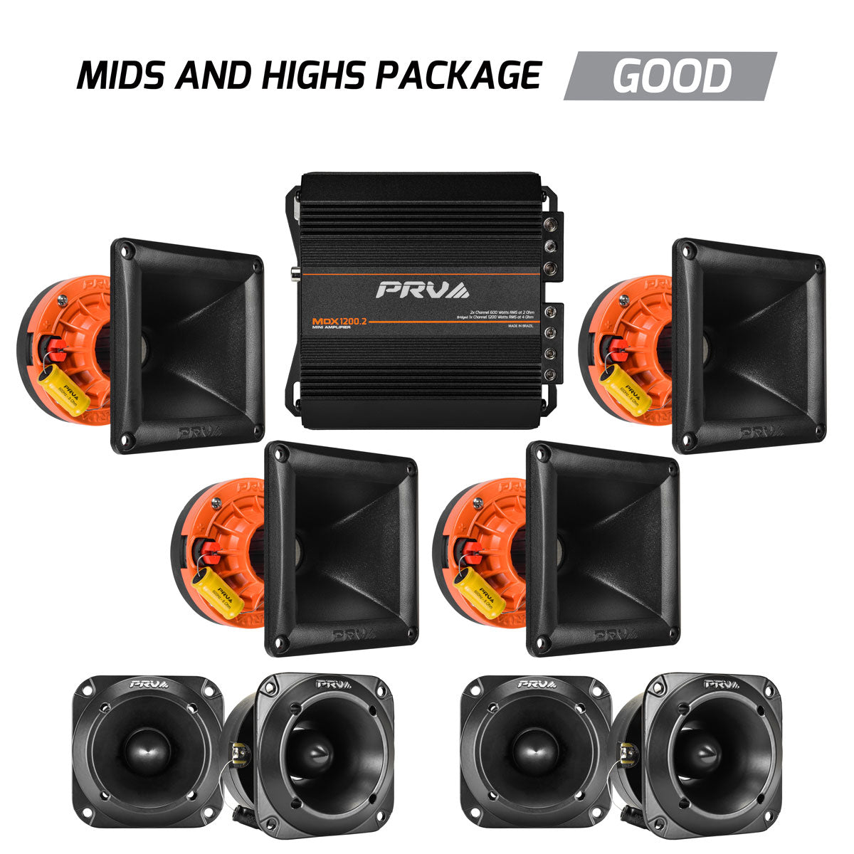 1200 Watts Vocals & Highs Bundle PRV Audio