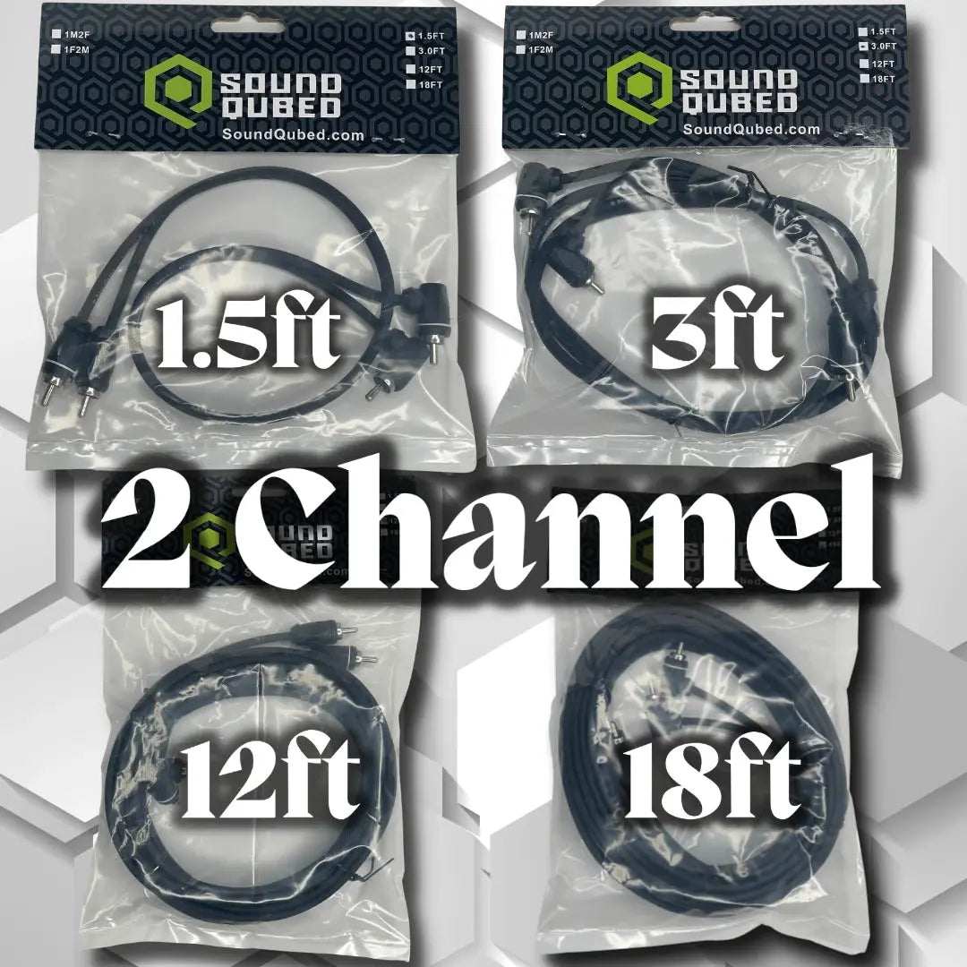 SoundQubed Twisted OFC 2-Channel RCA Interconnect Cables