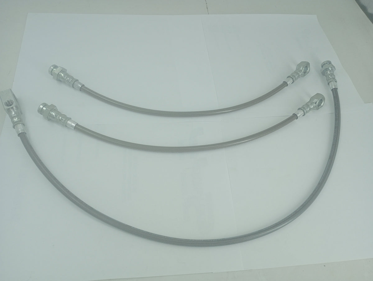 72-93 Dodge 4WD Dana 60 Stainless Steel Braided Brake Hoses