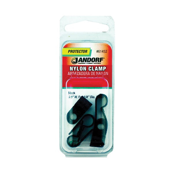 JANDORF CLAMP Nylon Blk 3/8x1/4 5 PK 61452 Jandorf