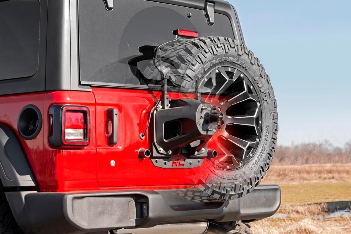 Tire Carrier Relocation Plate No Prox Jeep Wrangler JL (18-26)/Wrangler Unlimited (18-26) Rough Country