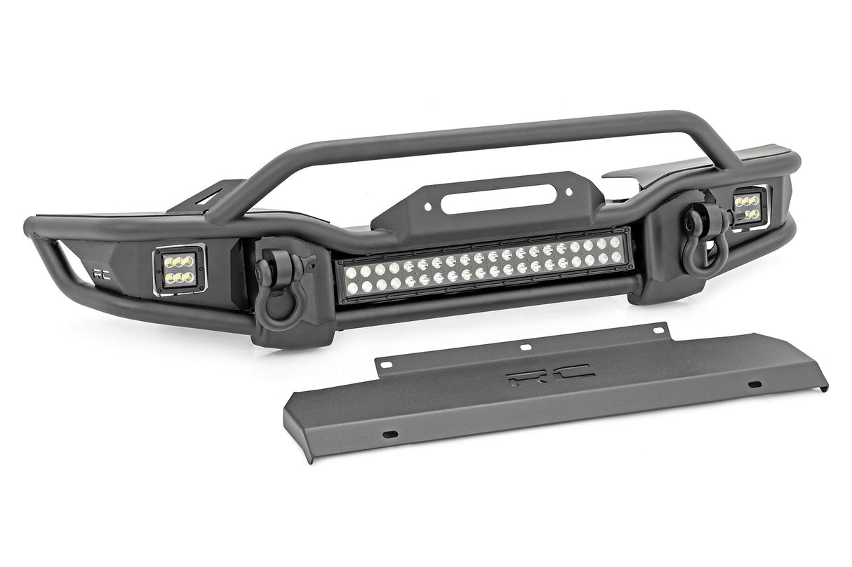 Front Winch Bumper Tubular Skid Plate Jeep Gladiator JT/Wrangler JK & JL/Wrangler Unlimited Rough Country