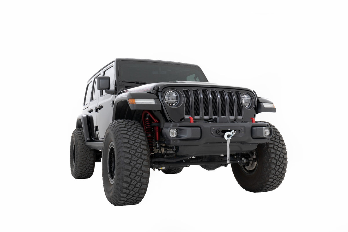 Winch Mounting Plate Modular Steel OE Bumper Jeep Gladiator JT/Wrangler JL (18-26) Rough Country
