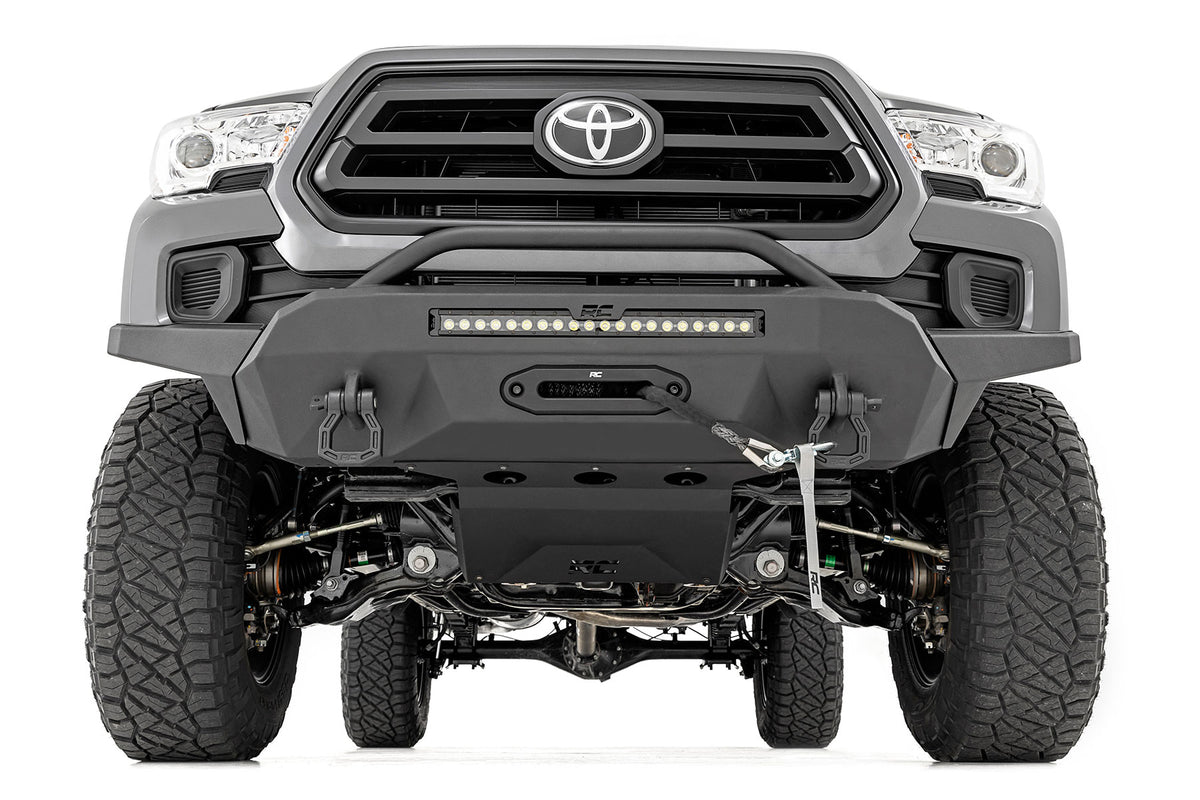 Front Bumper High Clearance Hybrid 20 Inch Black LED Toyota Tacoma (16-23) Rough Country