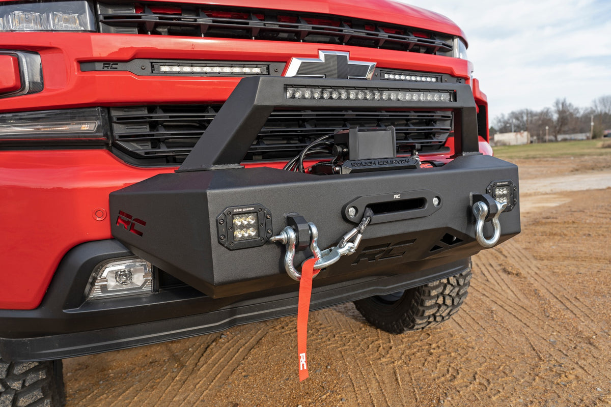 EXO Winch Mount Kit Chevy Silverado 1500 2WD/4WD (2019-2022) Rough Country
