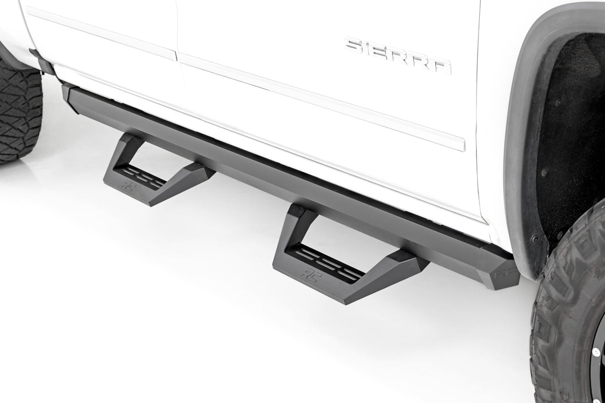 SRX2 Adj Aluminum Step Crew Cab Silverado/Sierra 1500/2500HD/3500HD (07-18 & Classic) Rough Country