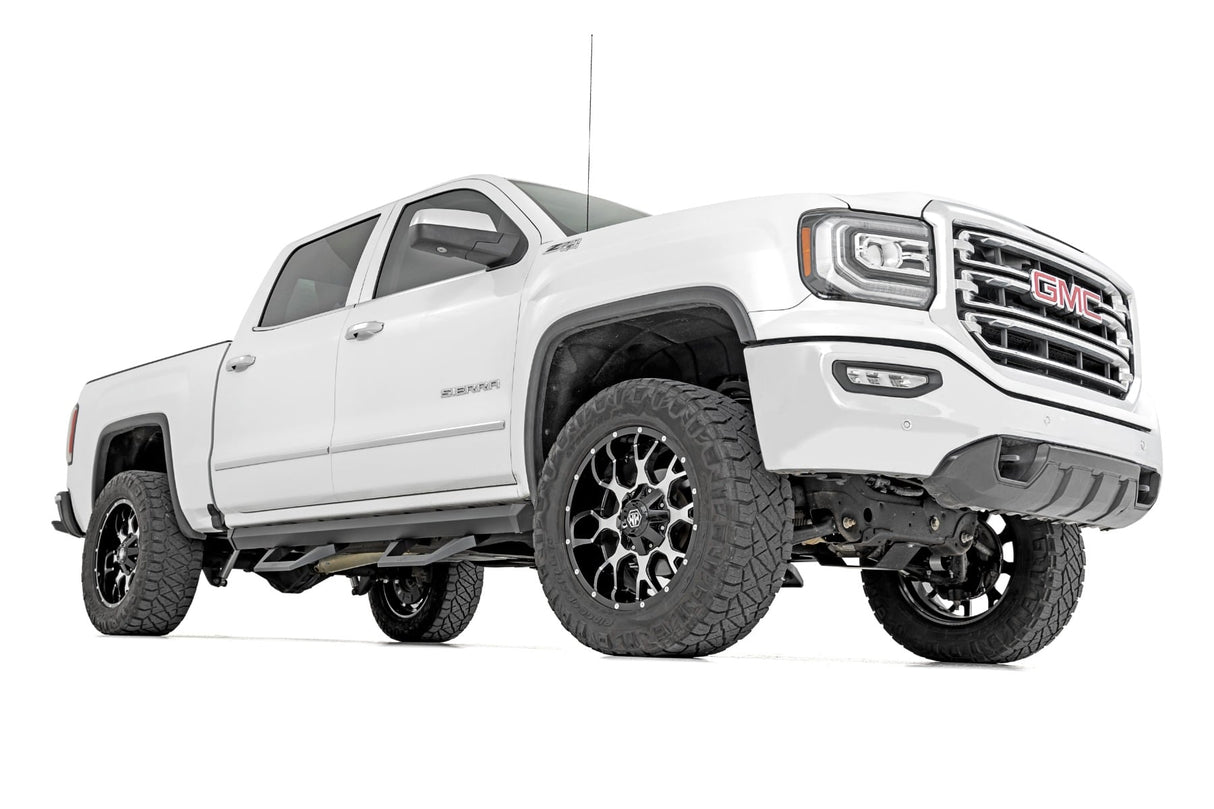 SRX2 Adj Aluminum Step Crew Cab Silverado/Sierra 1500/2500HD/3500HD (07-18 & Classic) Rough Country