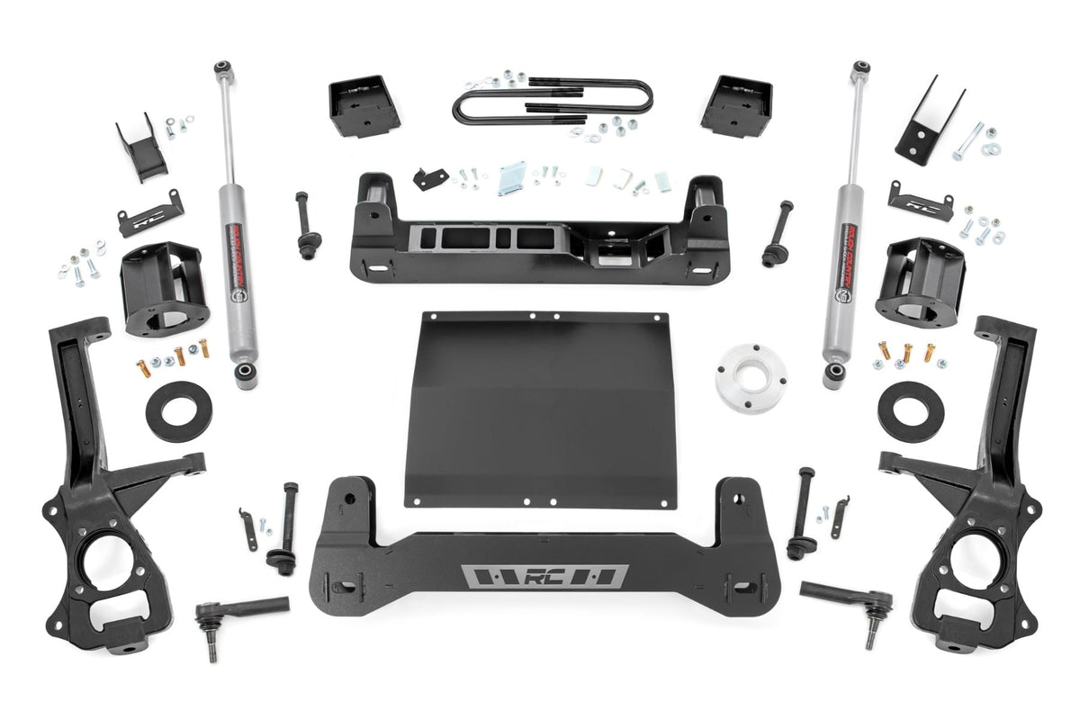 6 Inch Lift Kit Mono Leaf Rear Diesel Chevy Silverado 1500 2WD (25-26) Rough Country