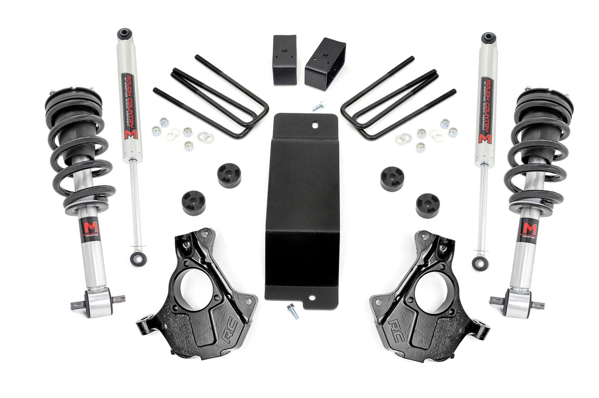 3.5 Inch Lift Kit Cast Steel LCA M1 Strut Silverado/Sierra 1500 (07-13) Rough Country