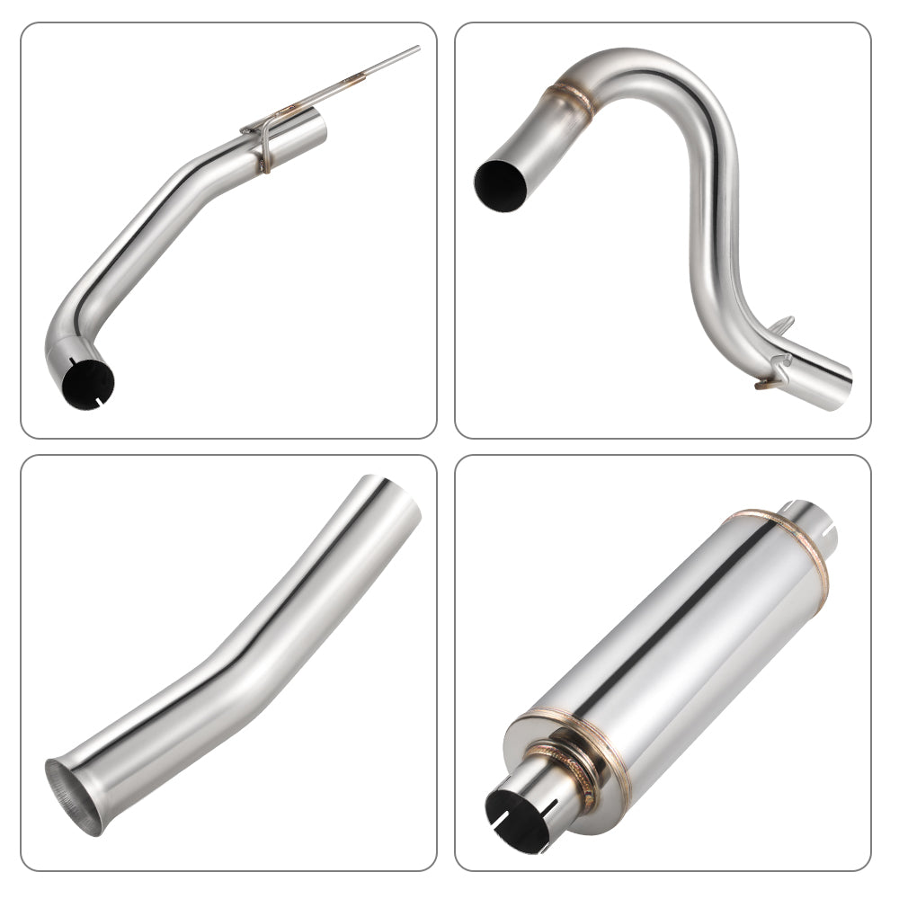 1999-2004 Ford Mustang GT 4.6L Catback Exhaust w/ Black Tips Flashark
