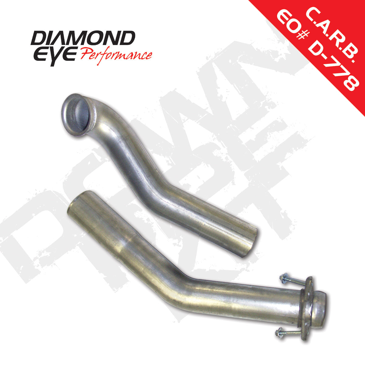 Diamond Eye 3" Down Pipe - Aluminized or Stainless - 1994-1997 Ford F-Series Diamond Eye