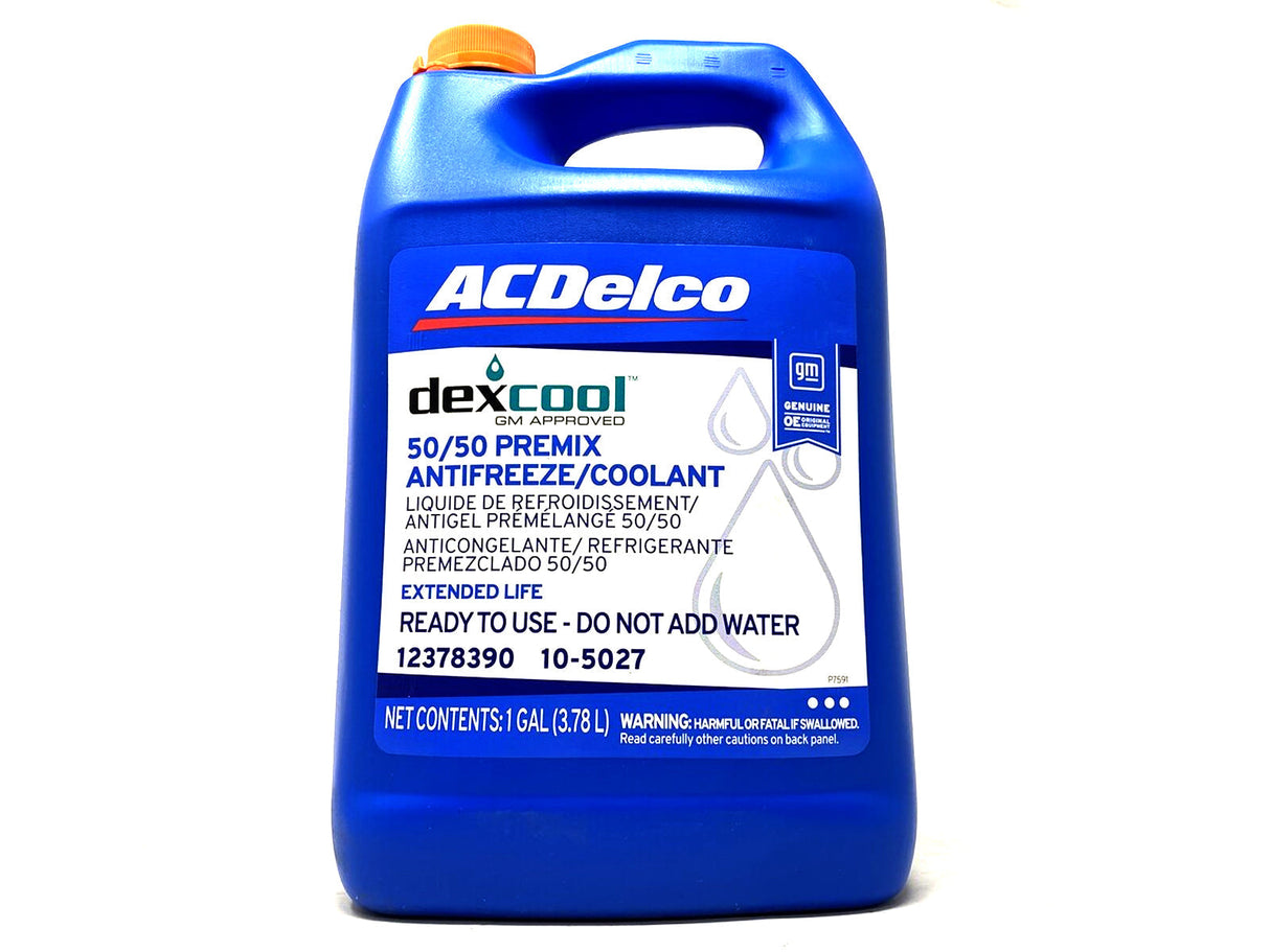 (No longer offering) 12378390 ACDelco OE Dex-Cool 50/50 Premix Engine Coolant, Antifreeze, 2001-2025 GM 6.6L LB7 LLY LBZ LMM LML L5P AC Delco