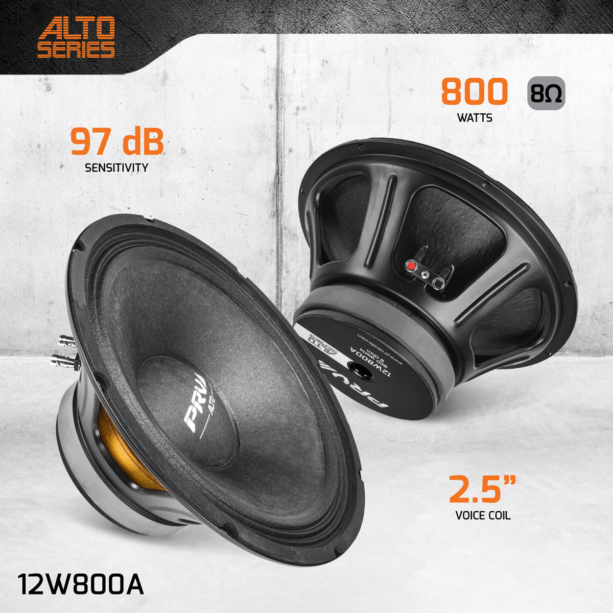 PRV Audio 12W800A 12-inch Pro Audio Woofer 800 Watts