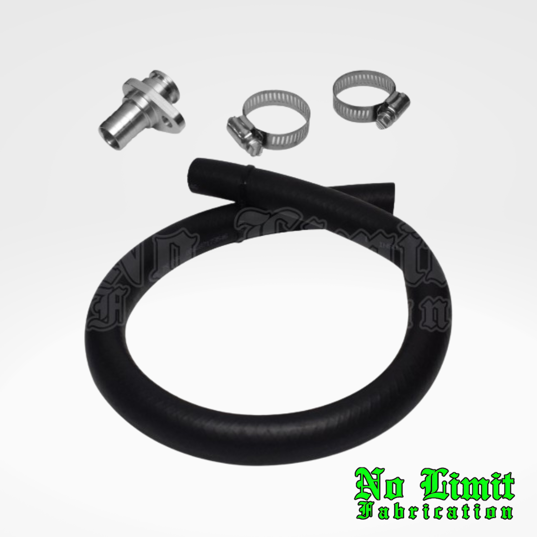 No Limit Fabrication 6.4 Power Stroke Passenger Coolant Lin Fix No Limit Fabrication