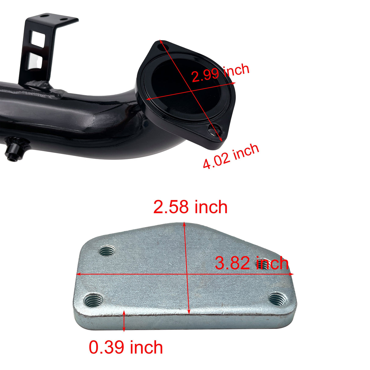 2004-2005 6.6L Duramax LLY 5" DP-Back DPF Race Pipe & EGR cooler Delete Kit TruckTok