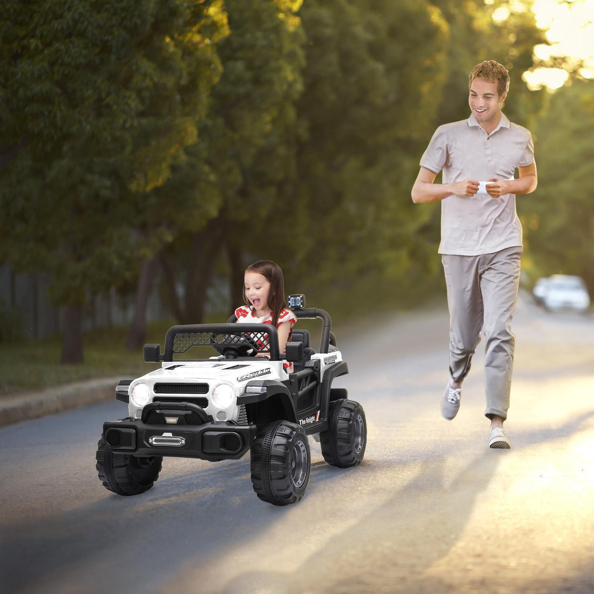12V Electric Kids Ride On Truck Car Toy with Remote Control and 3 Speed Options