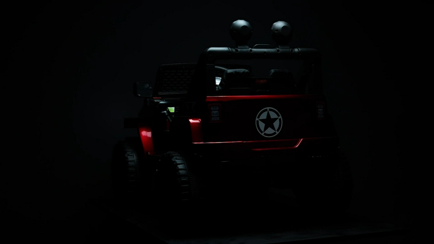12V Kids Electric Jeep with Remote Control, 3 Speeds, and LED Lights - Perfect Gift for Young Adventurers
