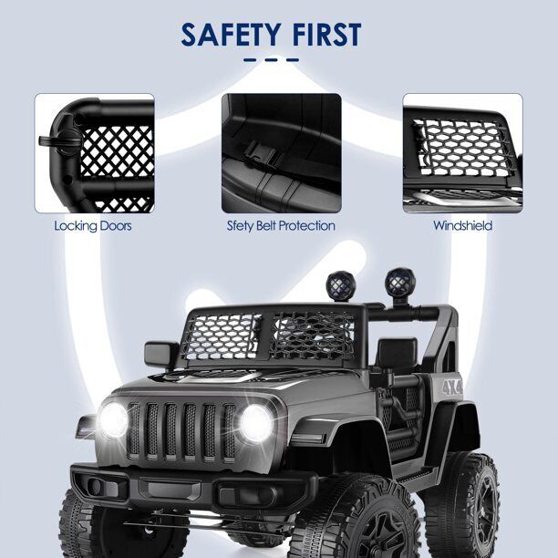 12V Electric Ride-On Truck for Kids with MP3 Music, Lights, and Remote Control