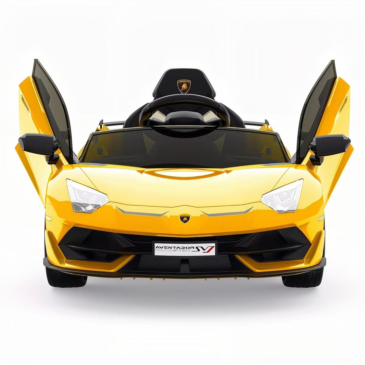 12V Electric Sports Car Toy for Kids with Remote Control and LED Lights - Perfect Christmas Gift