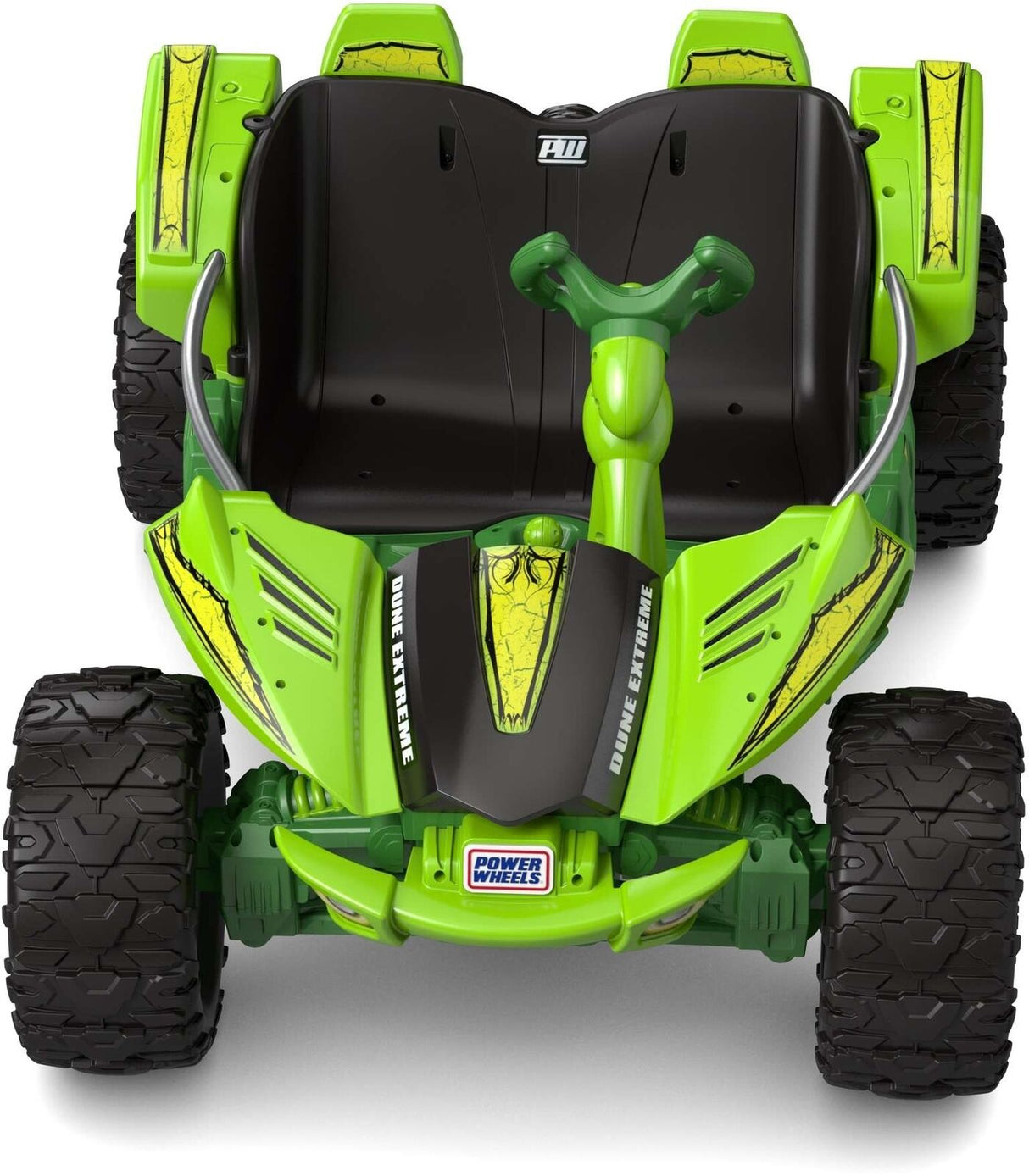 12V Green Dune Buggy Car Racer - Battery Powered Ride On Toy for Kids with Extreme Wheels