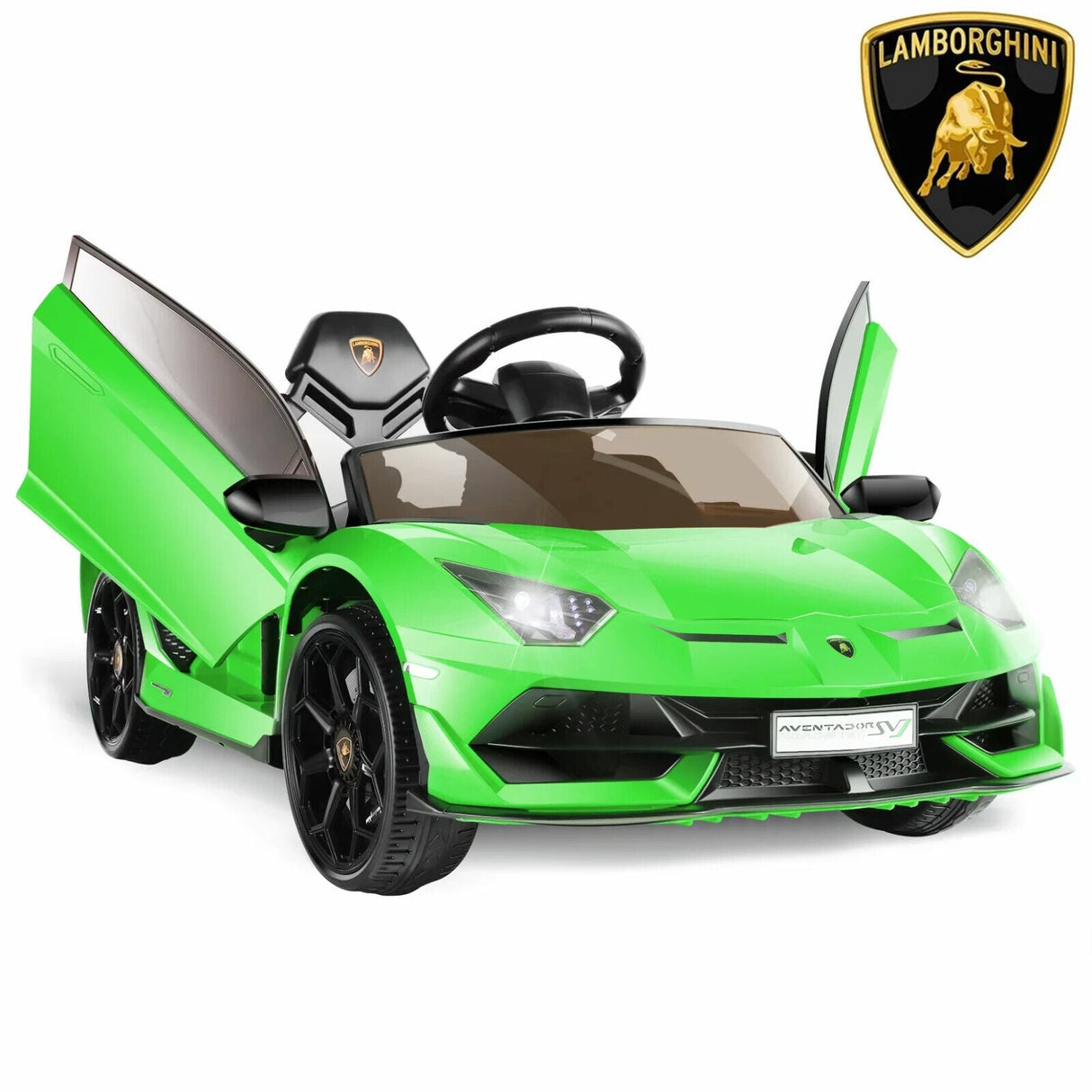 Magic Cars® 12V Lamborghini Aventador Style SVJ Ride-On Car for Kids - Electric Vehicle With Wireless Parental Control