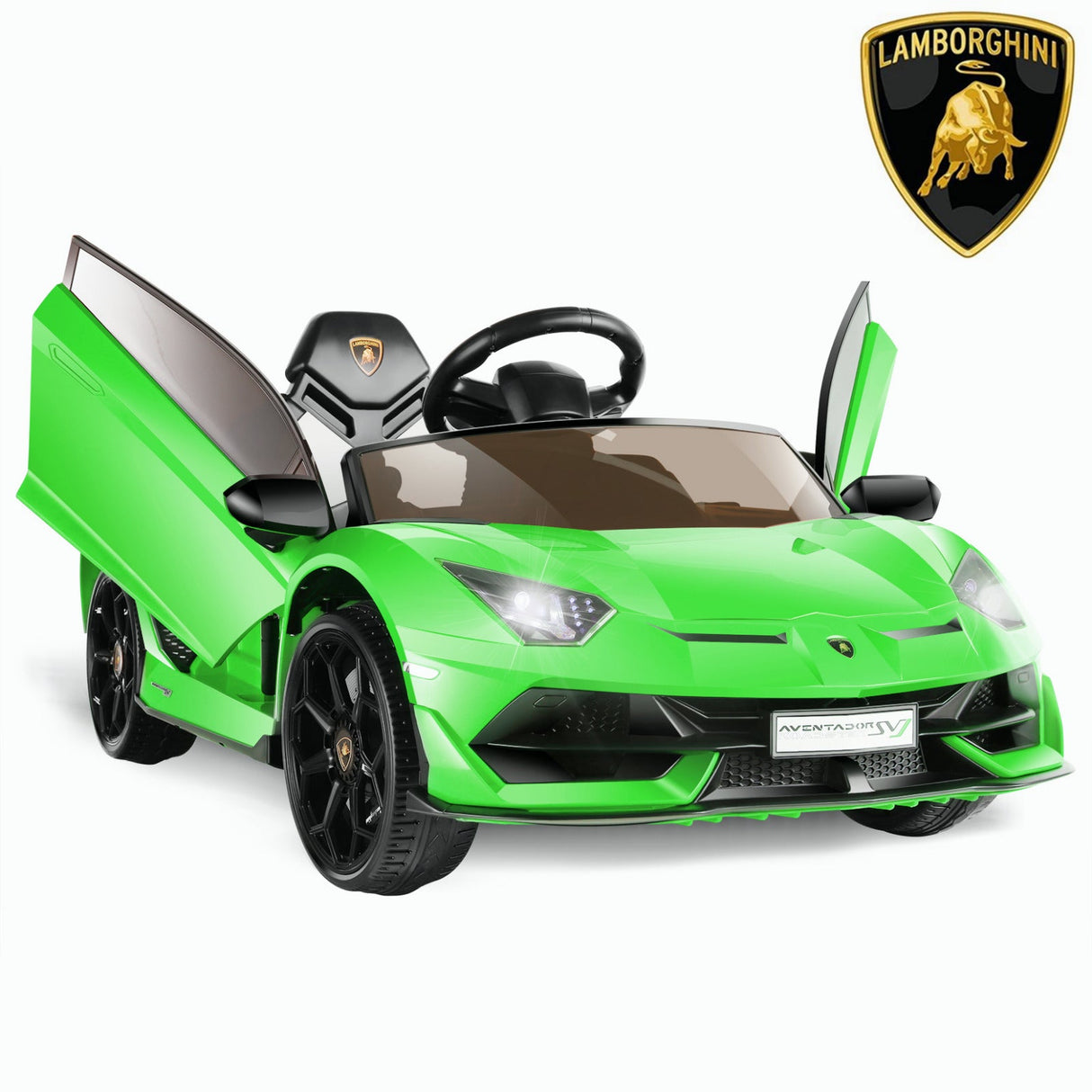 12V Licensed Lamborghini Electric Ride-On Sports Car for Kids with 7AH Battery