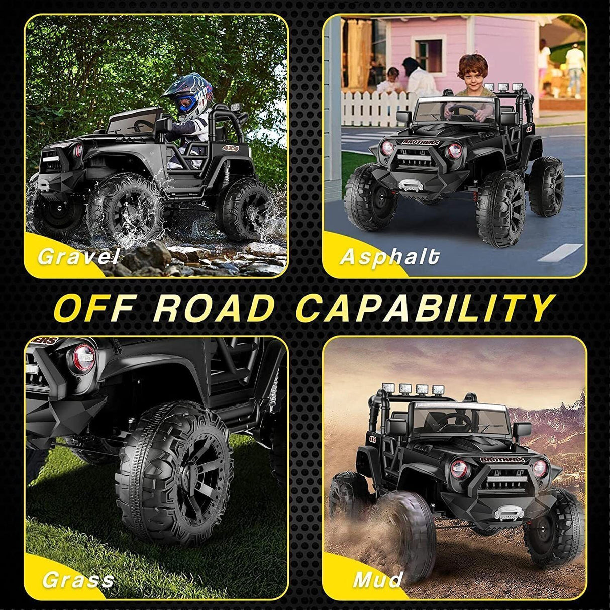 12V/24V Jeep Music Fashion Electric Ride-On Car for Kids with Remote Control