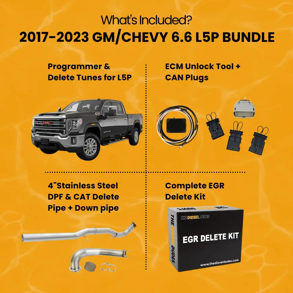GM/Chevy Duramax 6.6 L5P Full Delete Bundle | 2017-2023 thedieseldudes
