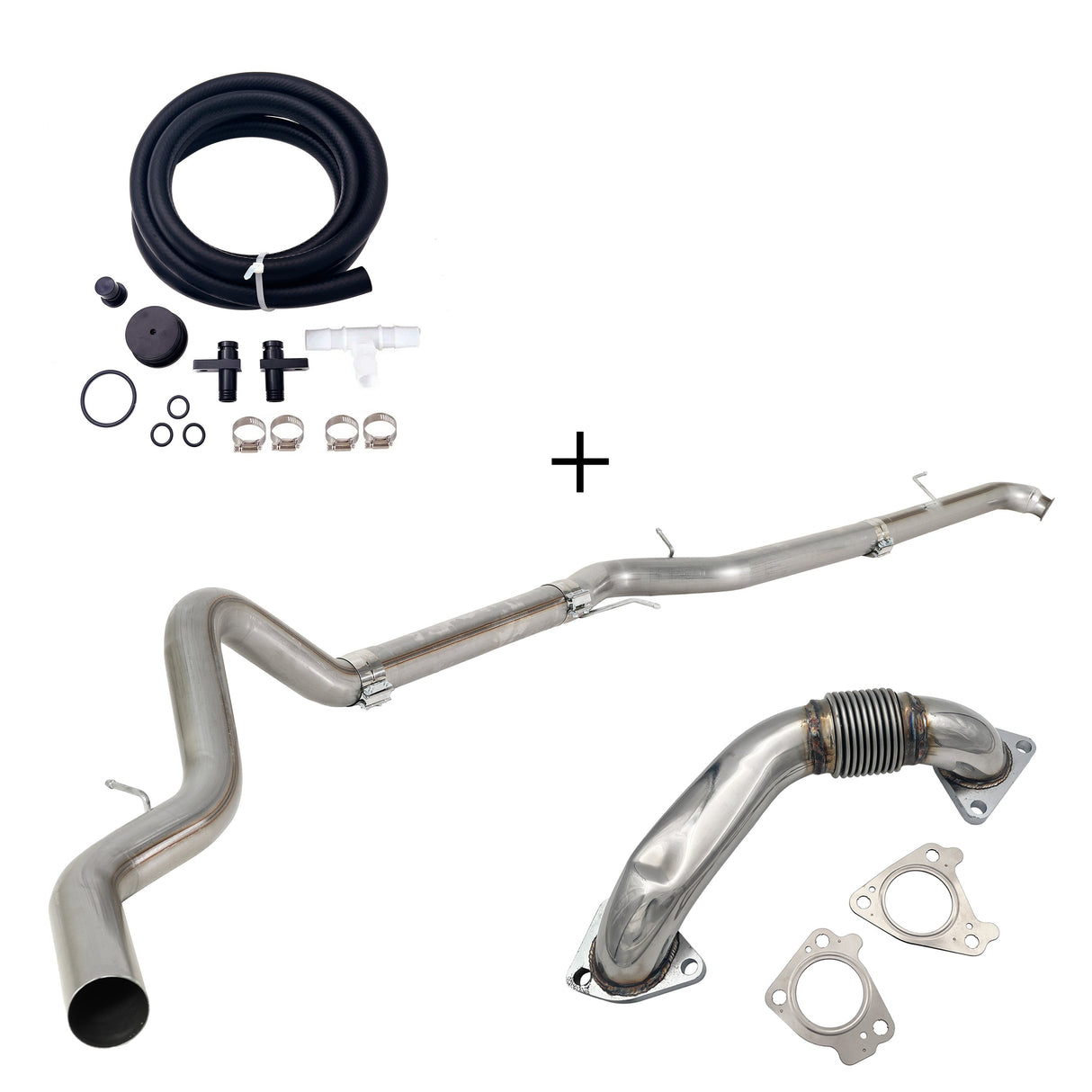 TruckTok 2007.5-2010 6.6L Duramax LMM 4"/5" Dp-back DPF pipe & EGR delete kit TruckTok