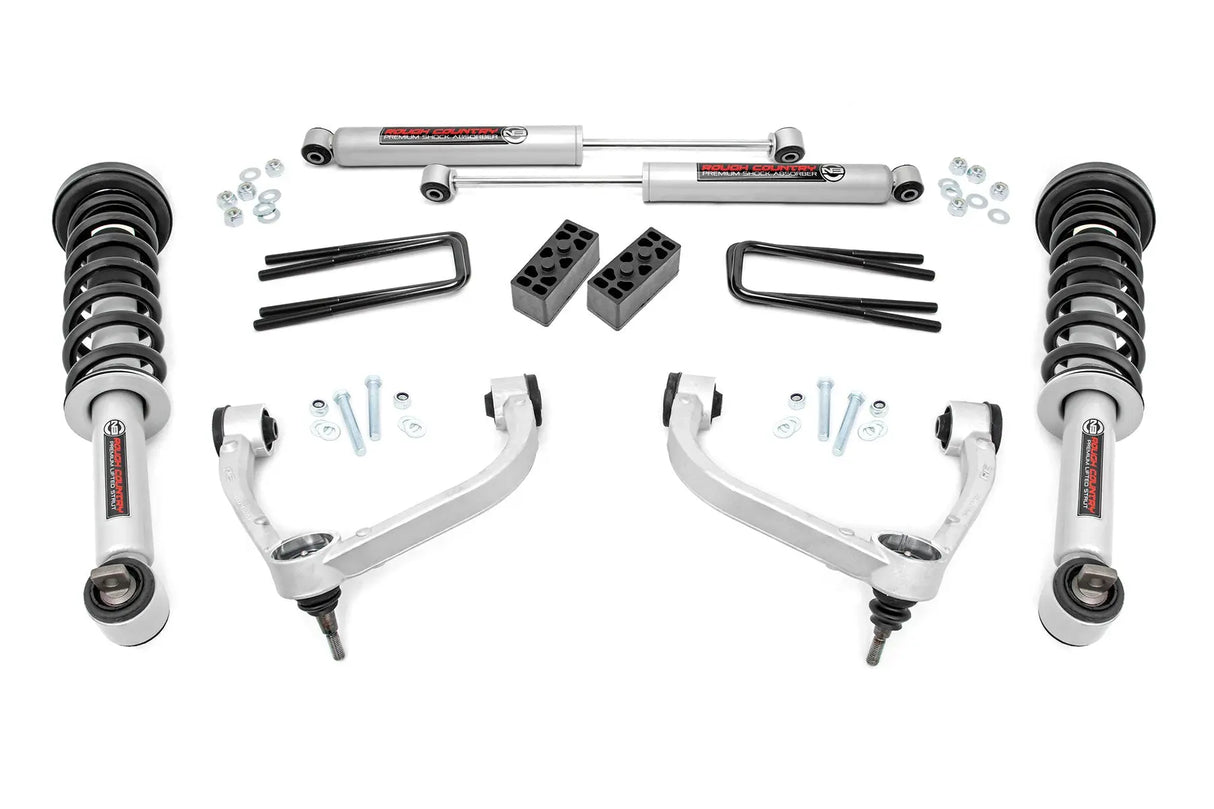 Rough Country 3 Inch Lift Kit Ford F-150 4WD 2014-2020 545-config
