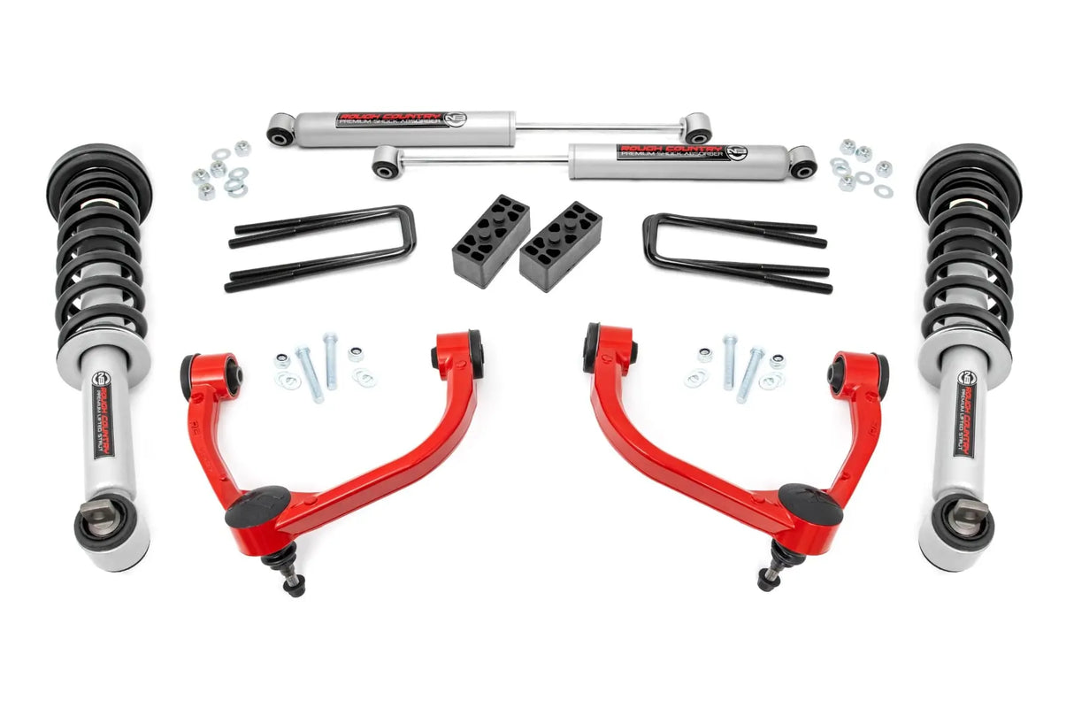 Rough Country 3 Inch Lift Kit Ford F-150 4WD 2014-2020 545-config