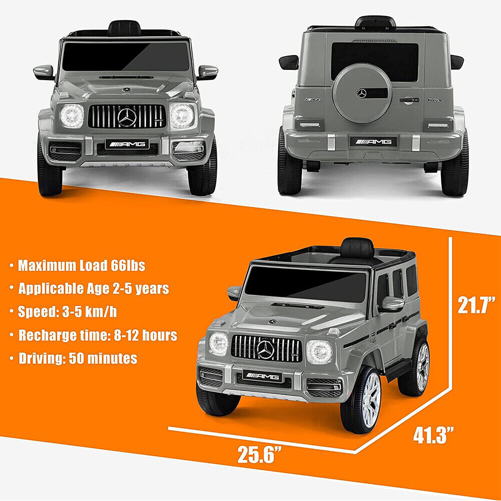 1:4 Mercedes-Benz AMG G63 Electric Ride-On Car for Kids - Red