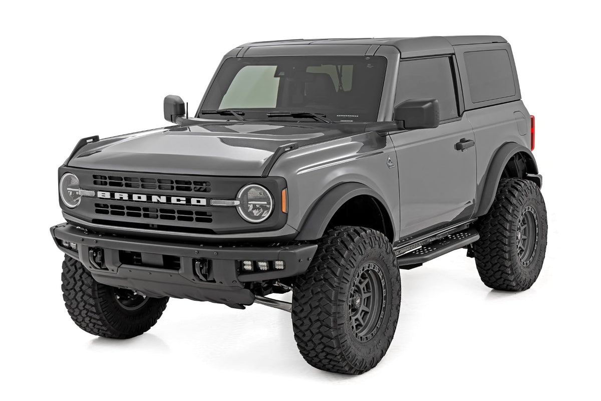 OV2 Running Boards Side Step Bars 2-Door Ford Bronco (2 Door) (21-25) Rough Country