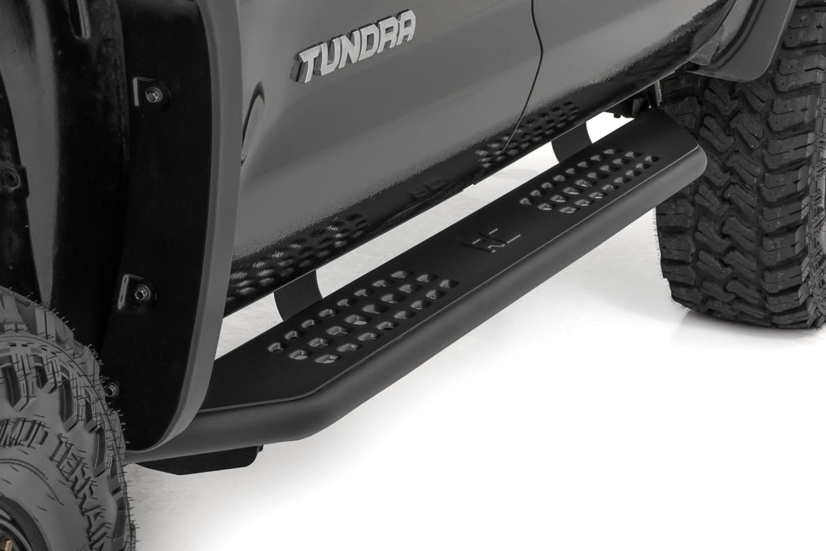 OV2 Running Boards Side Step Bars Crew Cab Toyota Tundra 2WD/4WD (07-21) Rough Country